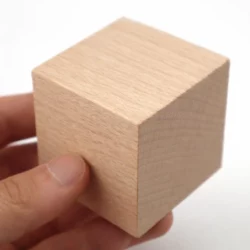 Cube en bois personnalisé - 5cm